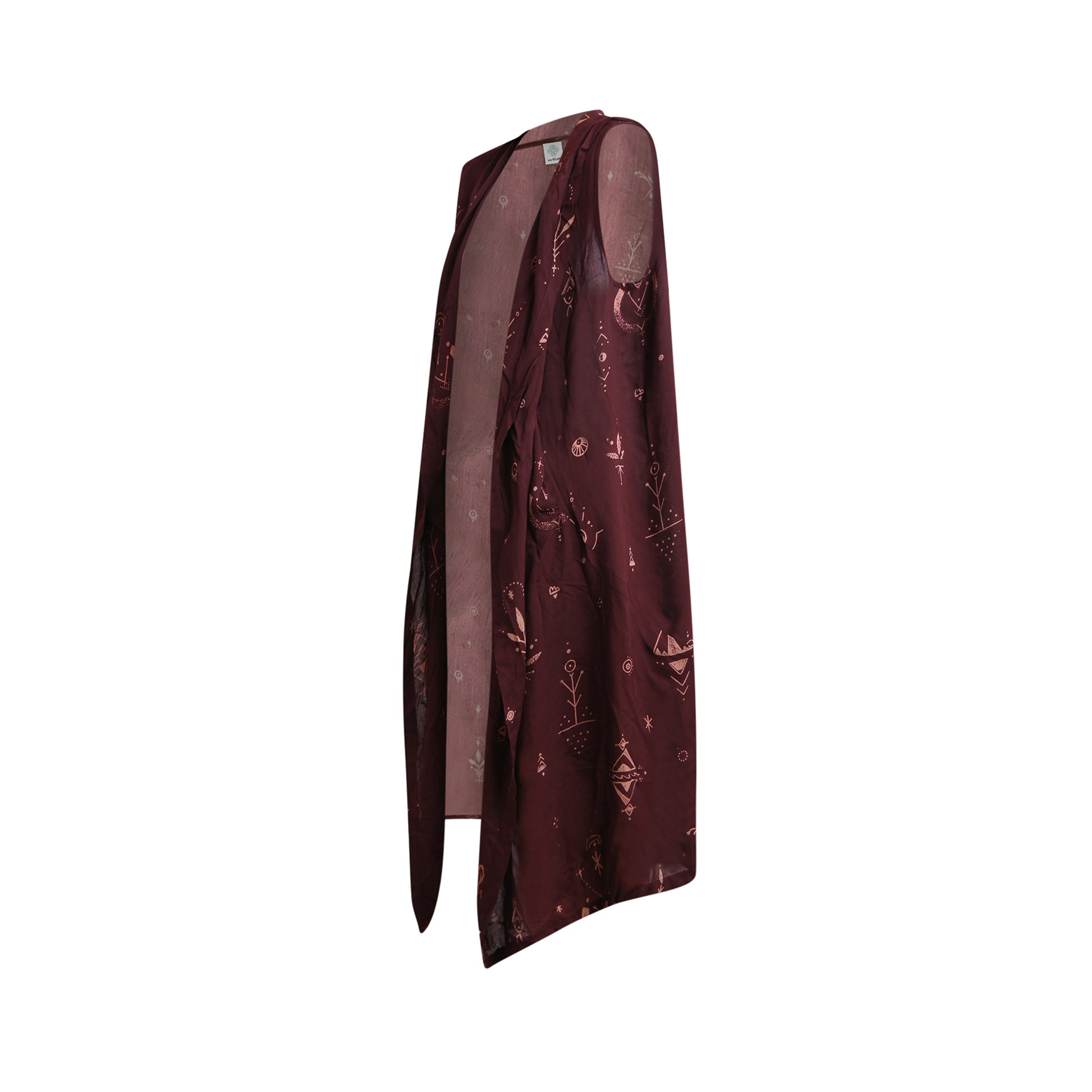 Hippie Boho Style Kimono der Pilger Braun