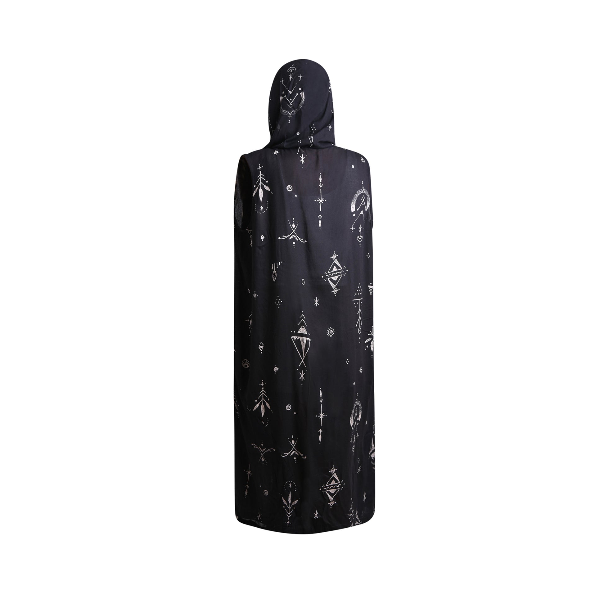 Hippie Boho Style Kimono der Pilger Schwarz