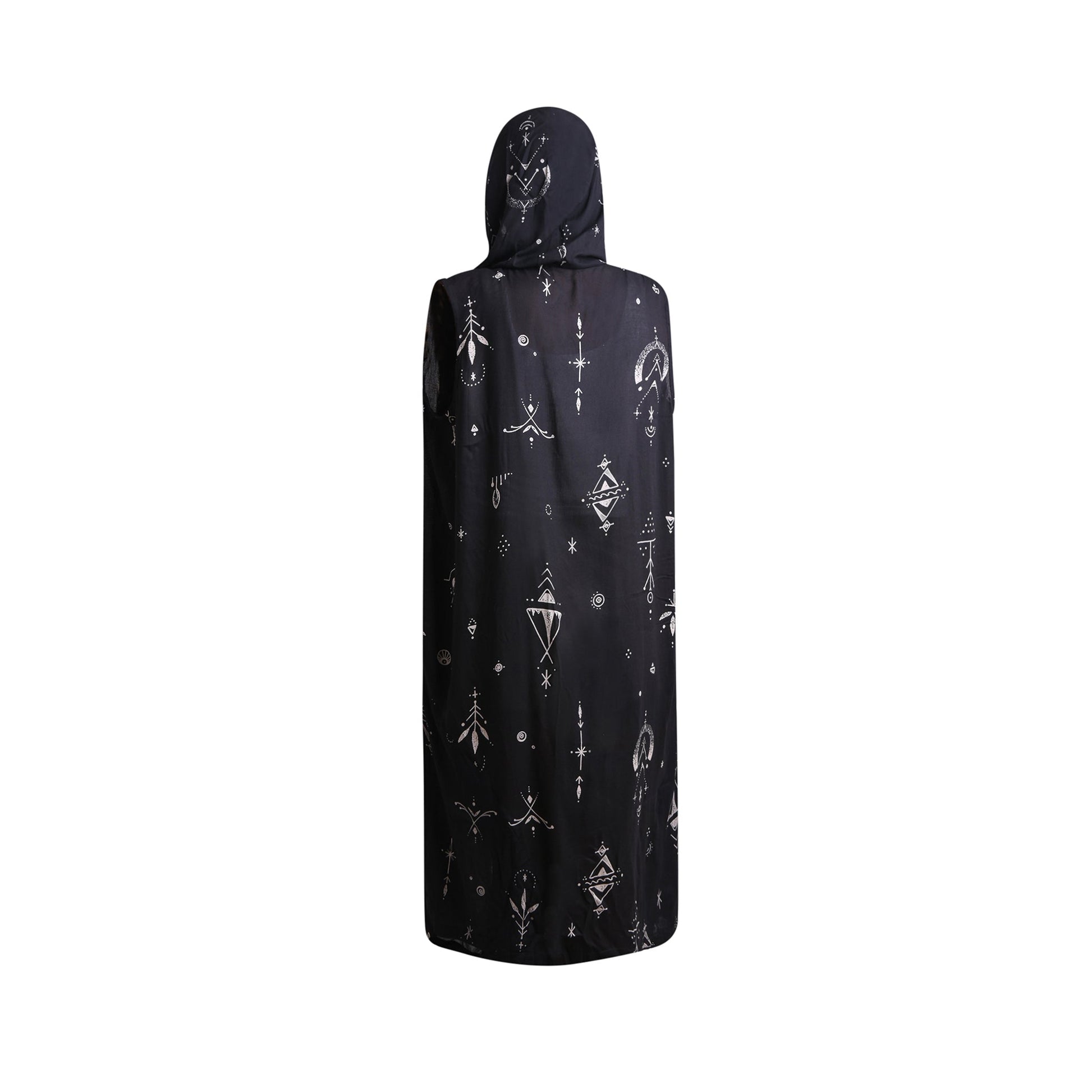 Hippie Boho Style Kimono der Pilger Schwarz