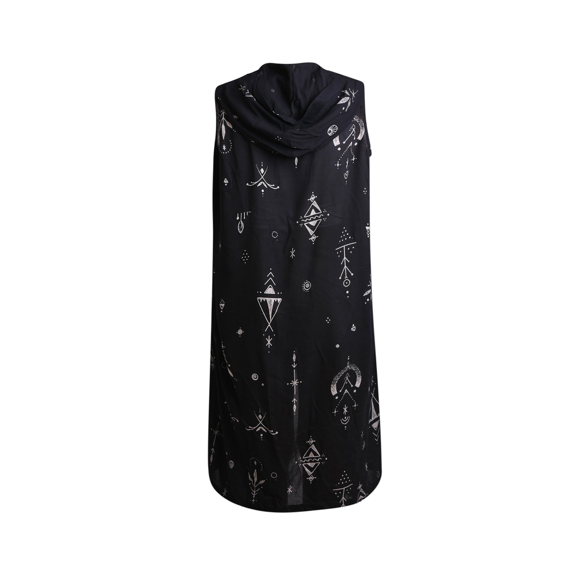 Hippie Boho Style Kimono der Pilger Schwarz