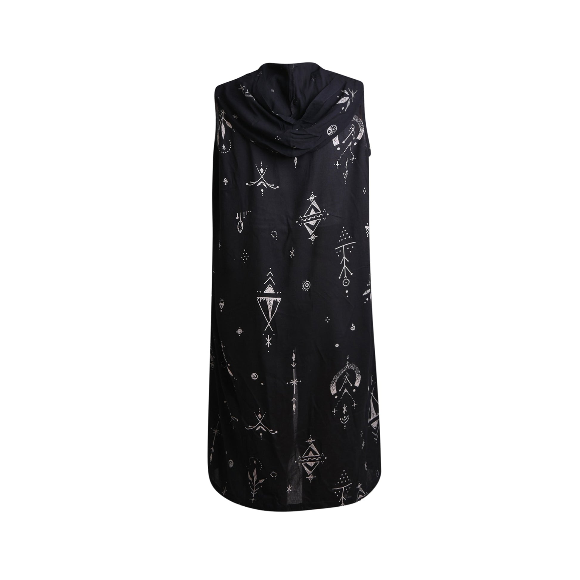 Hippie Boho Style Kimono der Pilger Schwarz