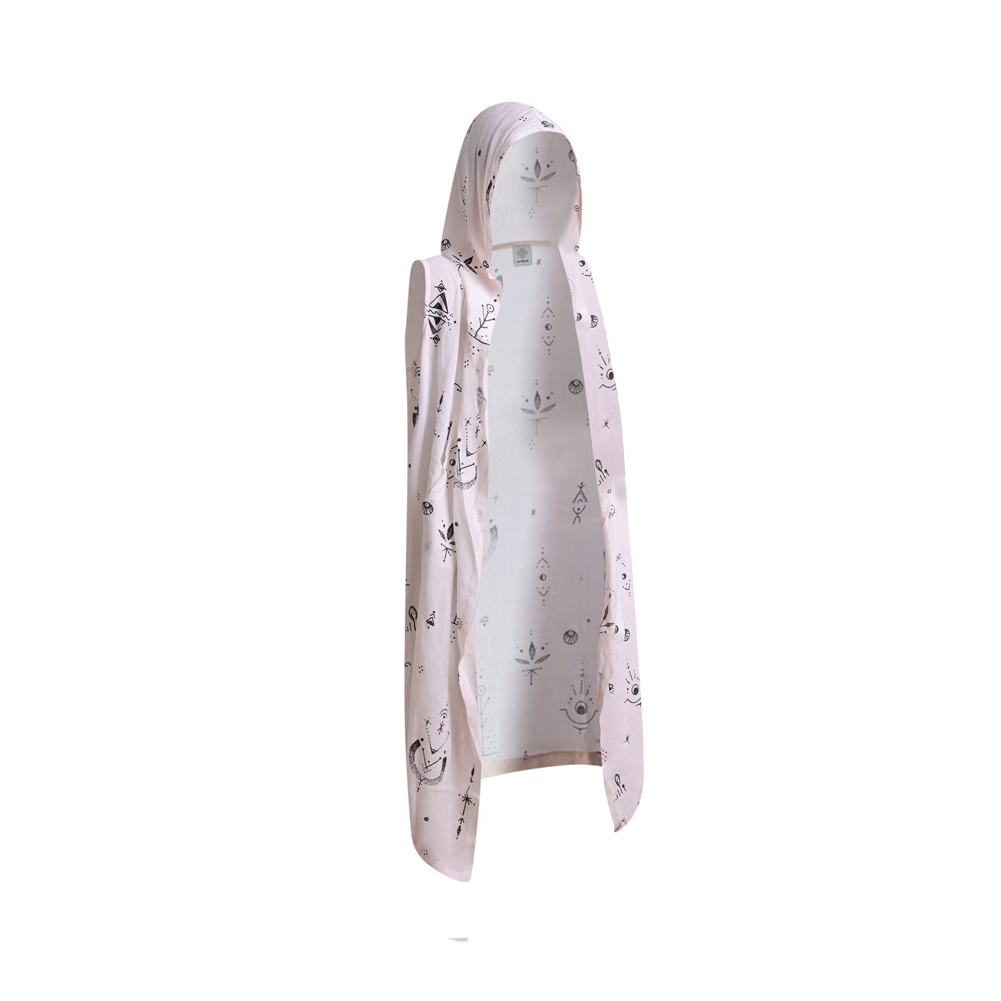 Hippie Boho Style Kimono der Pilger Beige