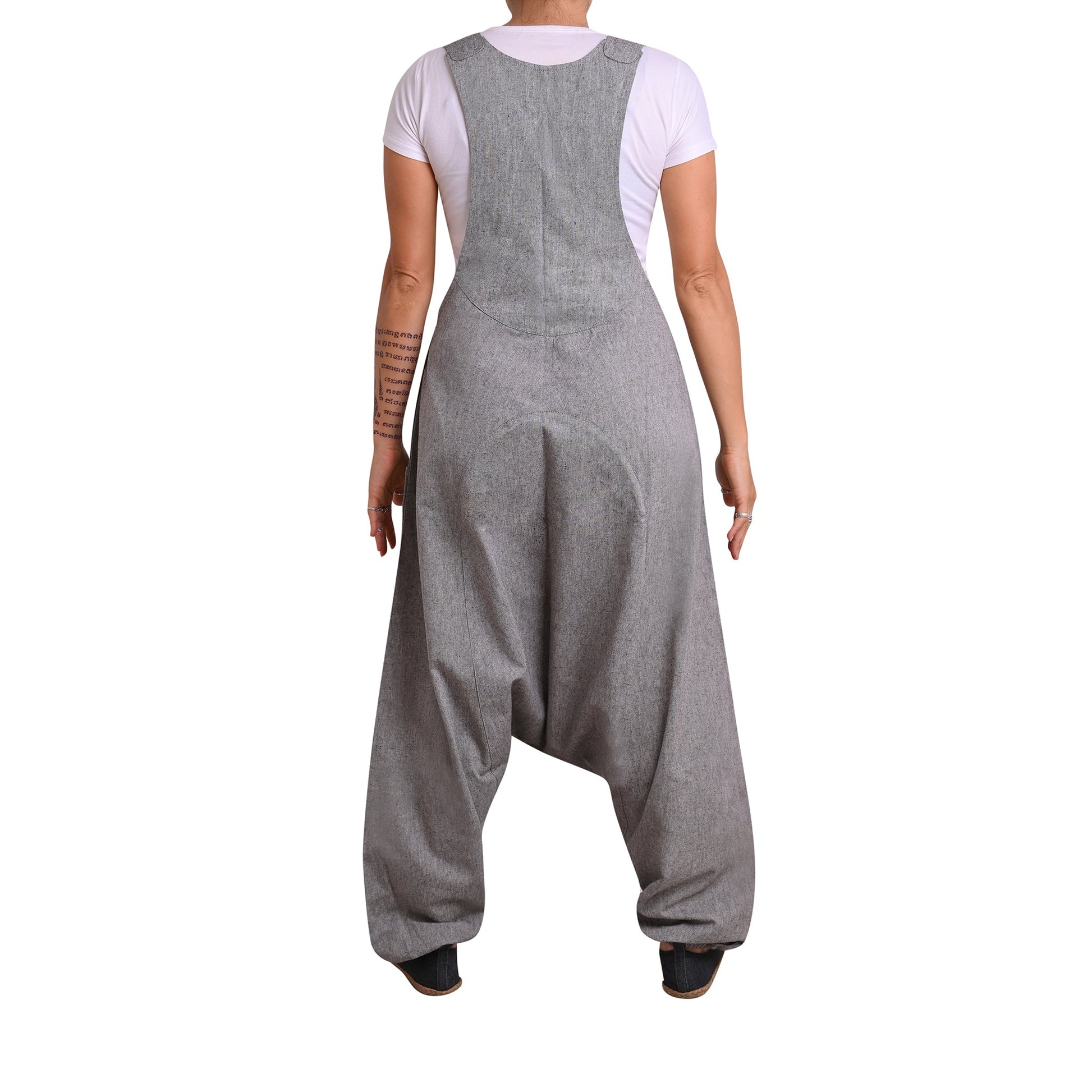 Boho Jumpsuit Sprunghaft Grau