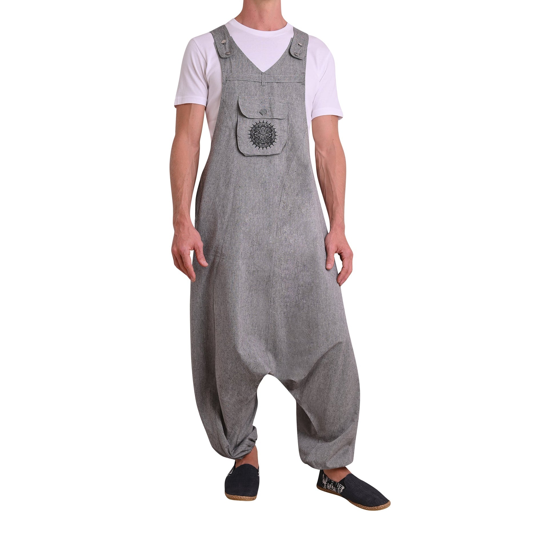 Boho Jumpsuit Sprunghaft Grau
