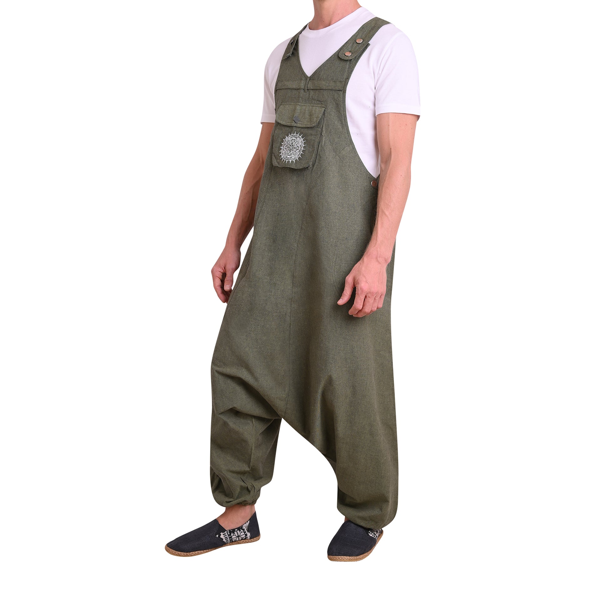 Hippie Jumpsuit Sprunghaft Grün
