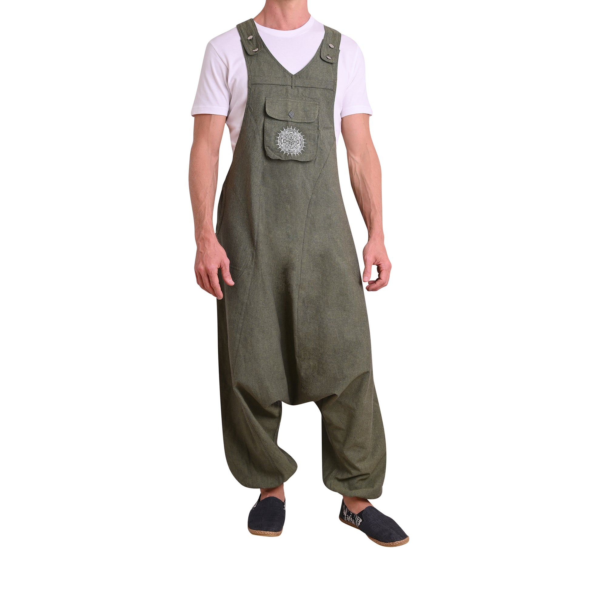 Hippie Jumpsuit Sprunghaft Grün