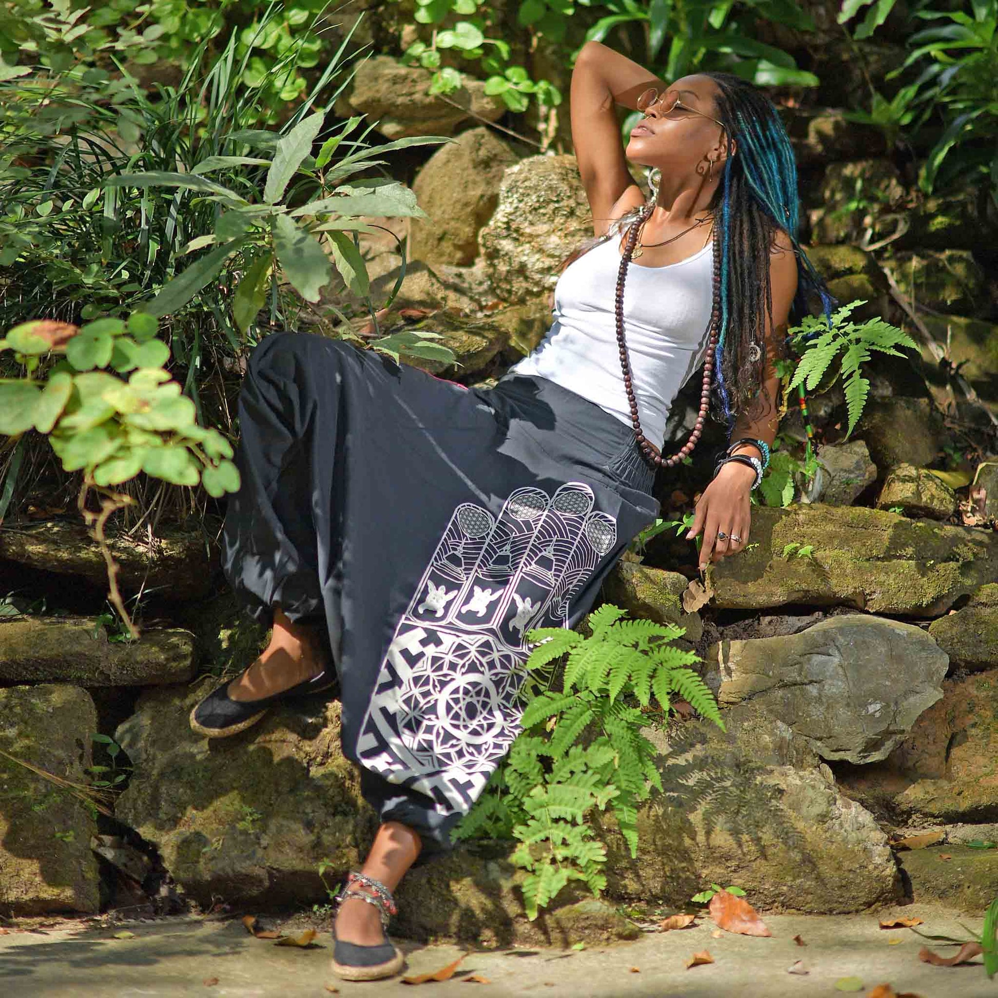 model-sm Aladinhose Entspannt Schwarz