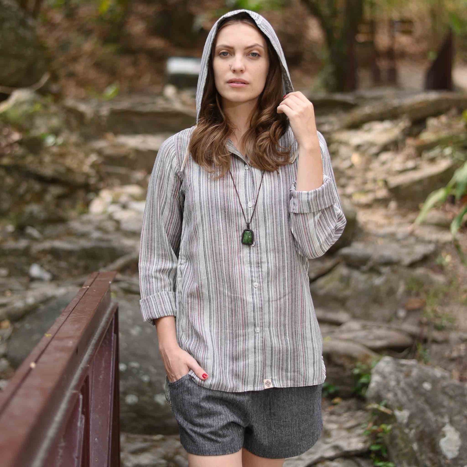 Hippie Boho Style Oberteil Bluse Sanftmut Braun