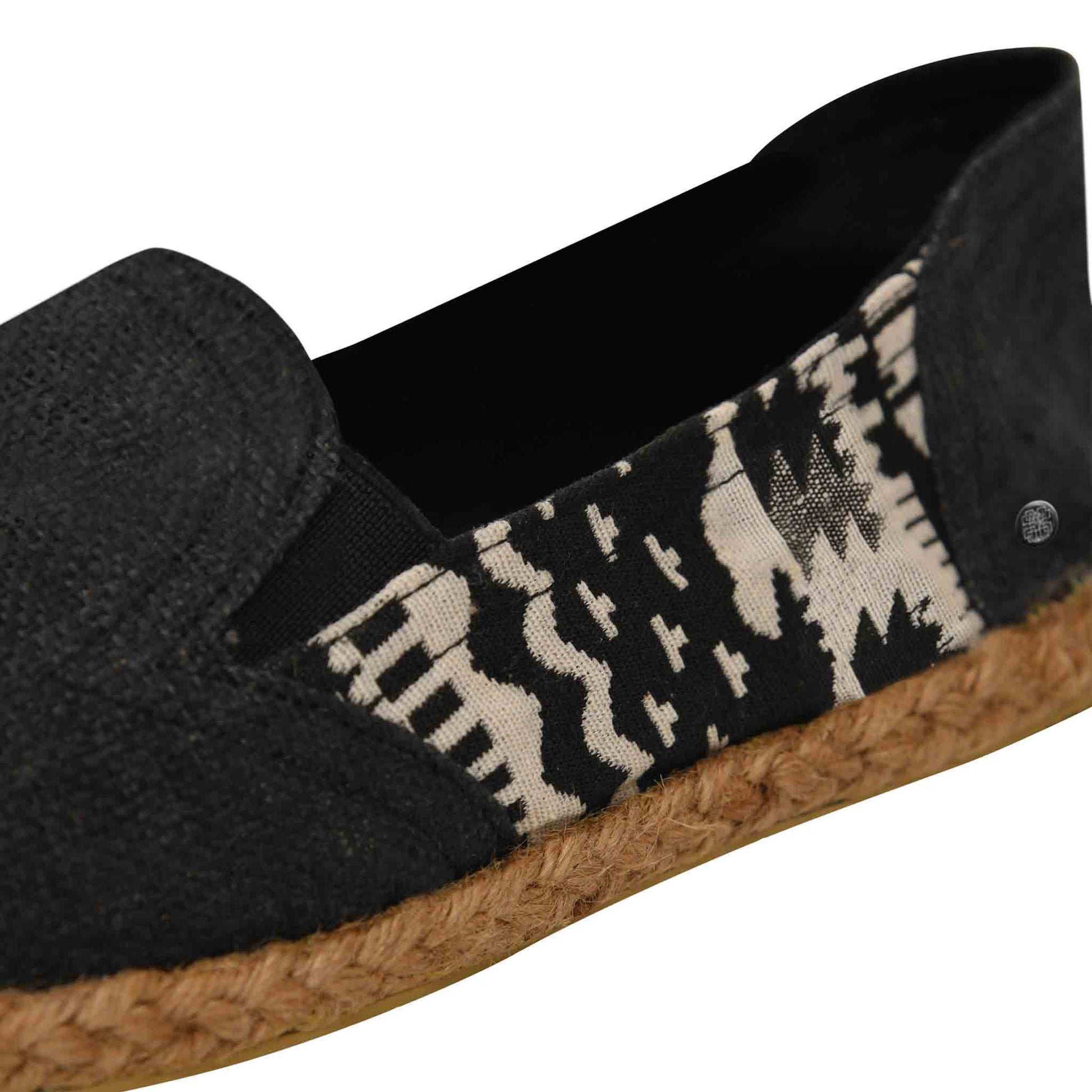 Hanf Schuhe Passend Schwarz