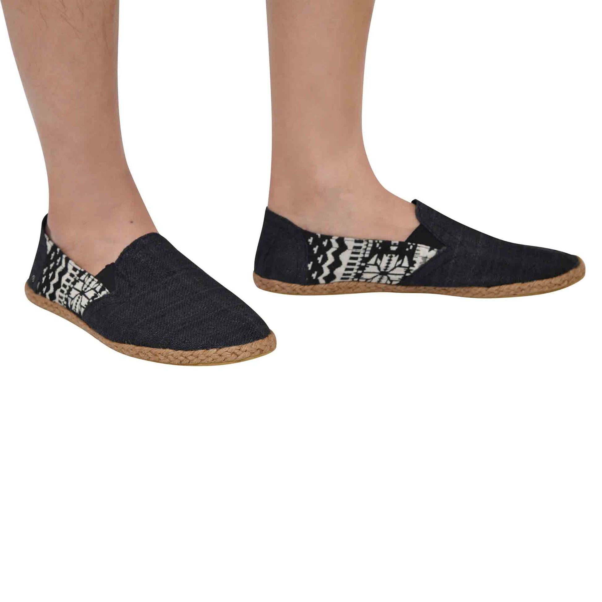 Hanf Schuhe Passend Schwarz