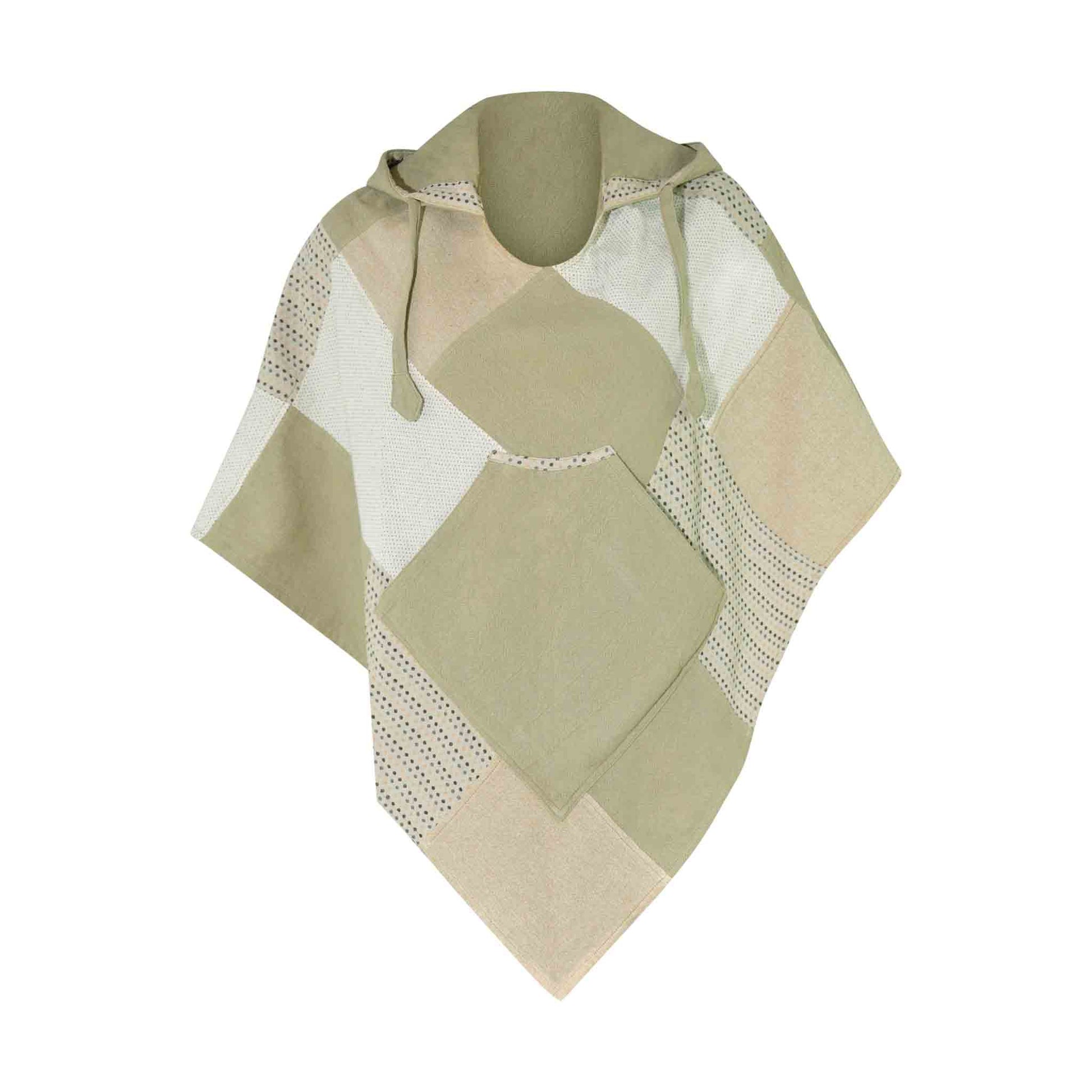 Boho Style Poncho Chai Dee Grün
