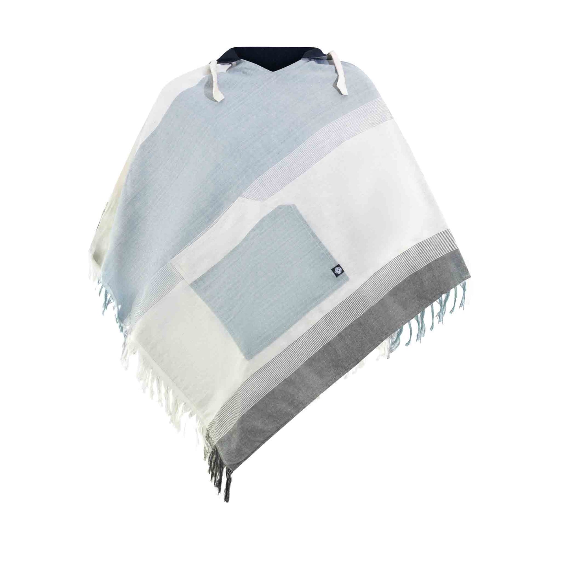Boho Poncho Damen und Herren Wanderlust Beige