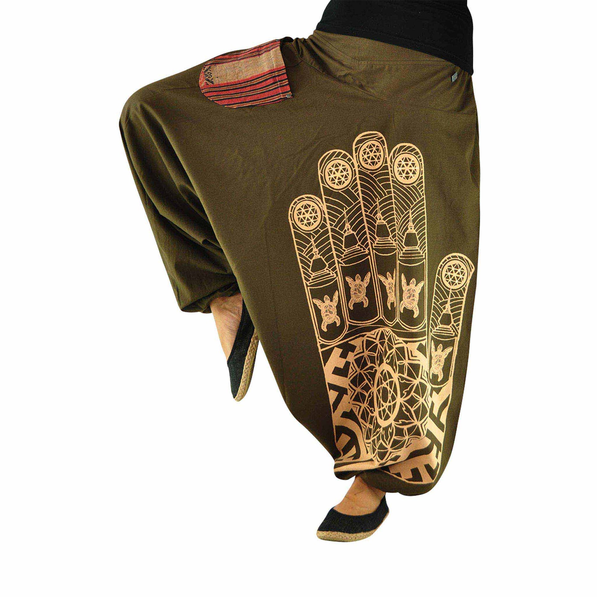 Aladinhose Entspannt Braun