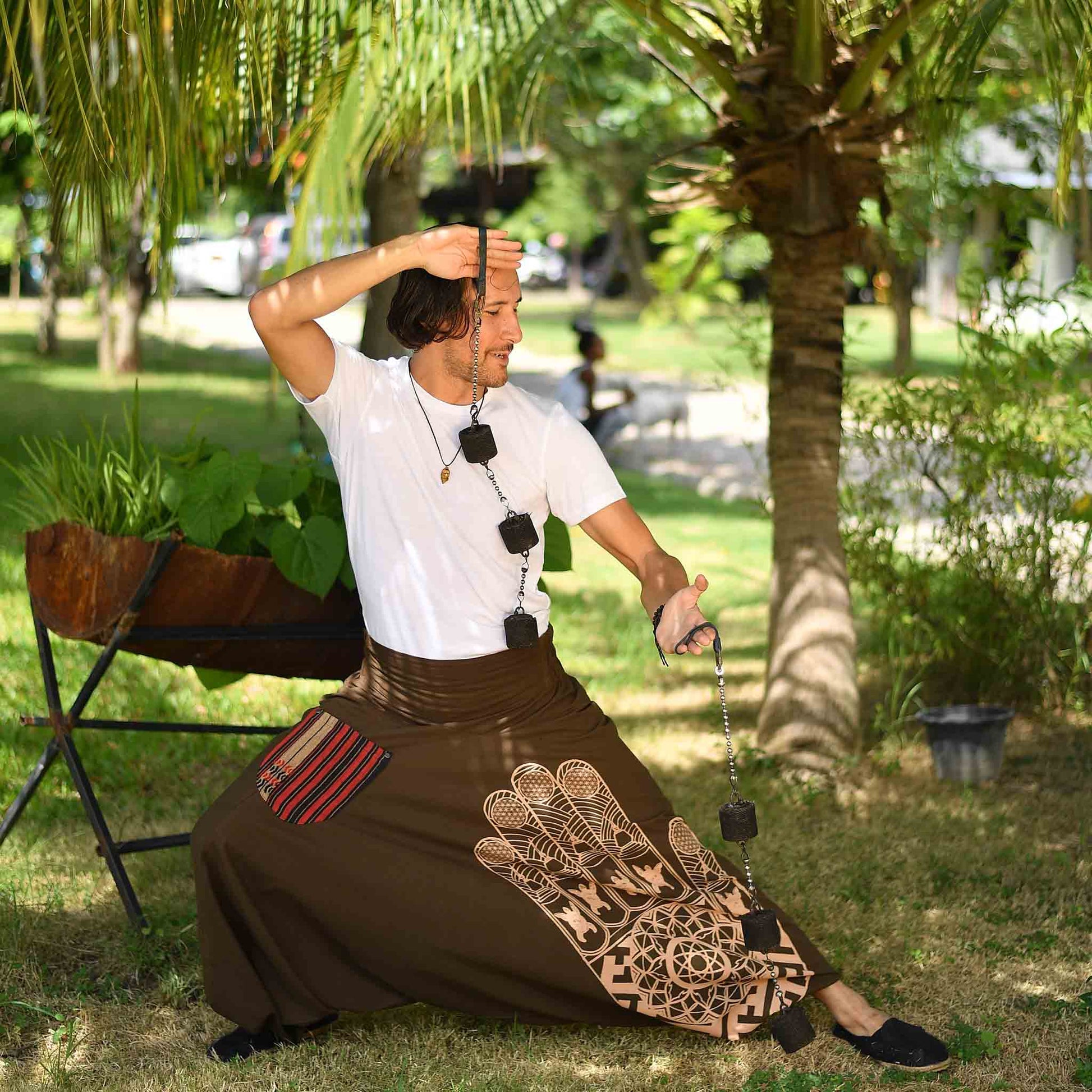 Aladinhose Entspannt Braun
