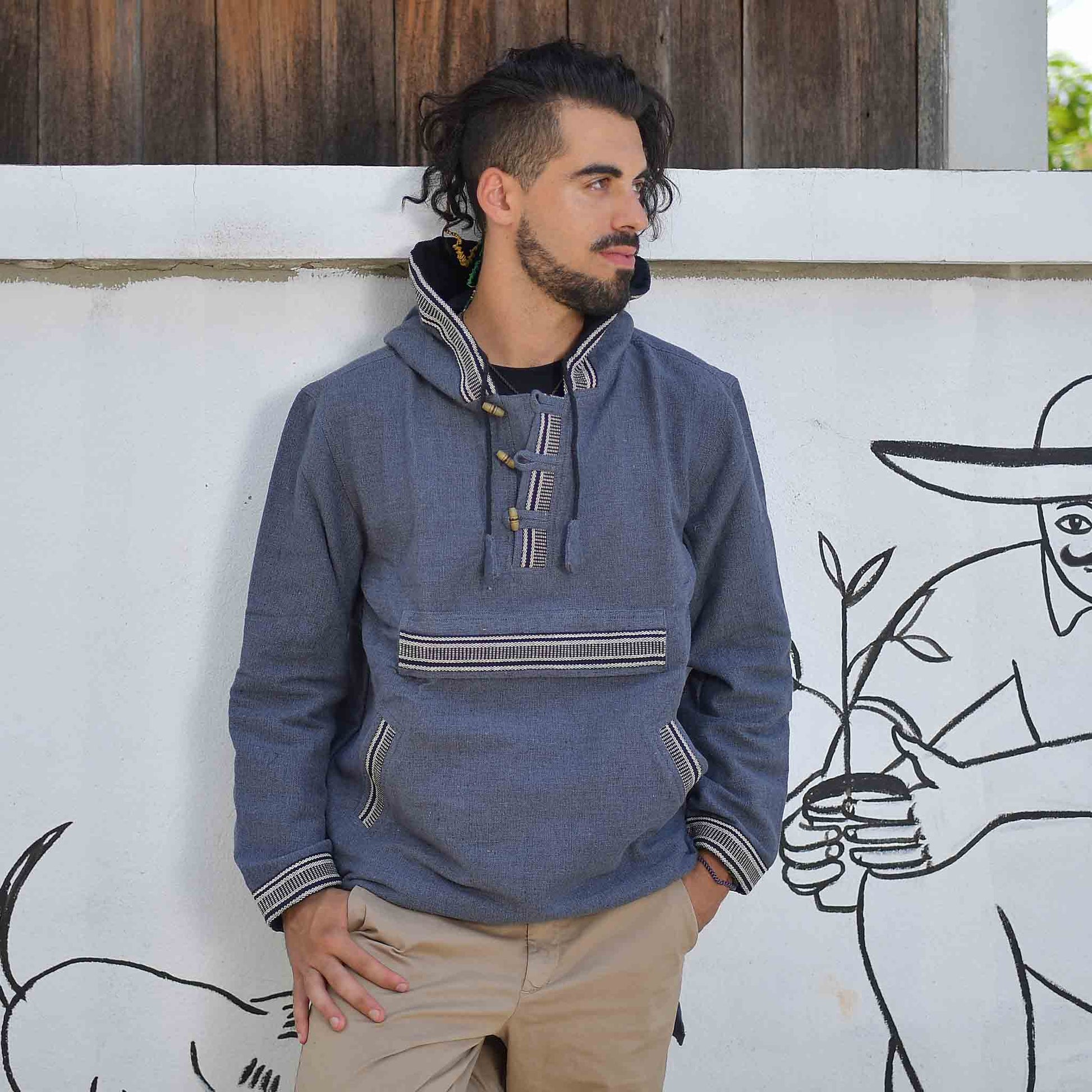 model-l Baja Hoodie Sphärenhaft Anthrazit