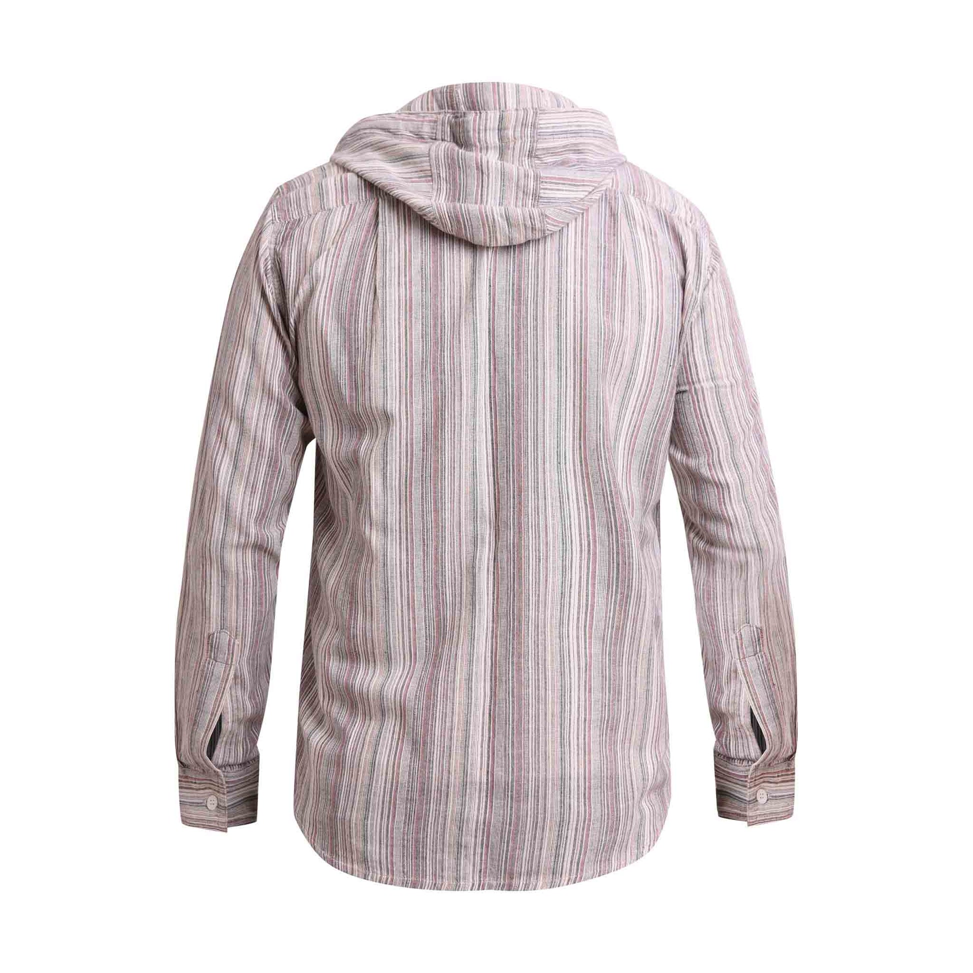 Hippie Boho Männer Hemd Freidenker Braun
