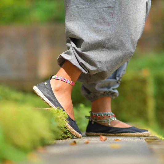 Hanfschuhe Flanieren Schwarz