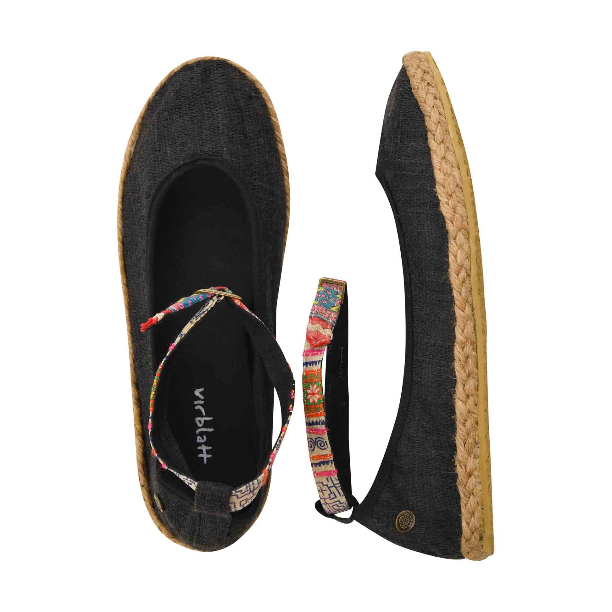 Hanfschuhe Flanieren Schwarz