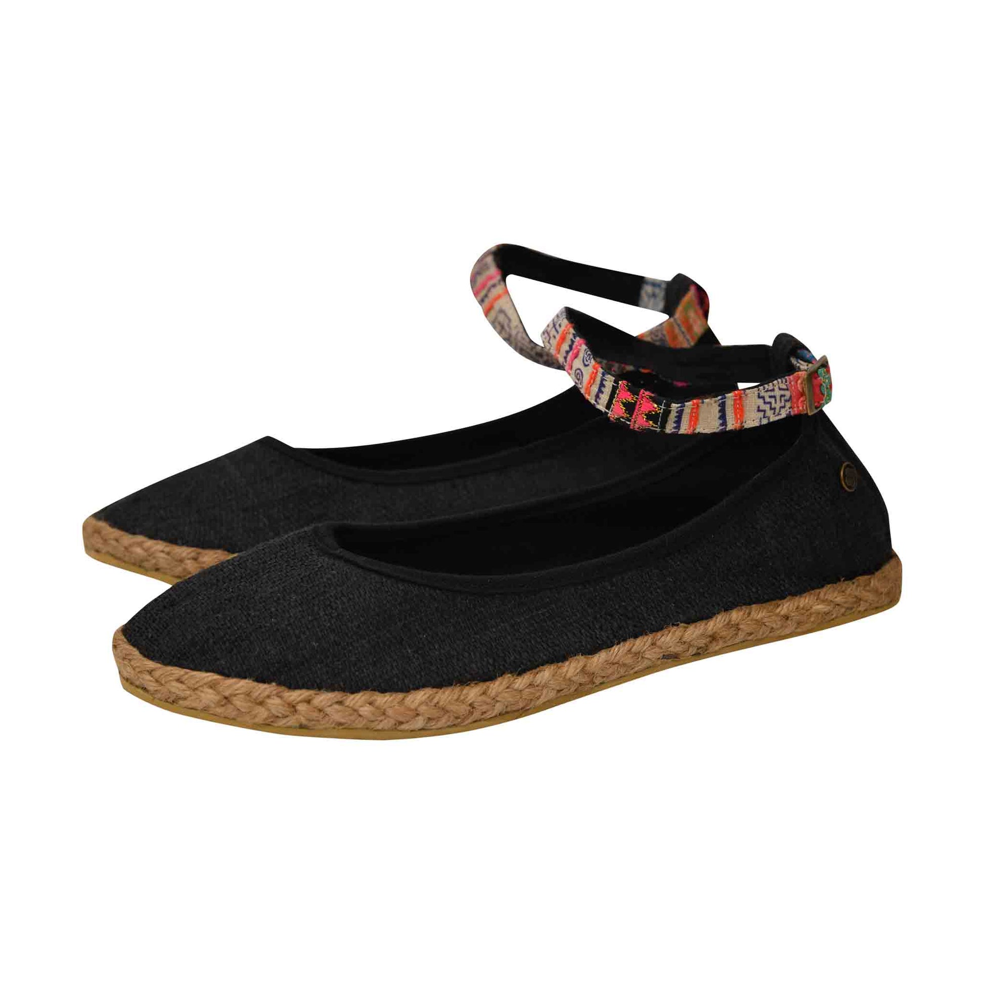 Hanfschuhe Flanieren Schwarz