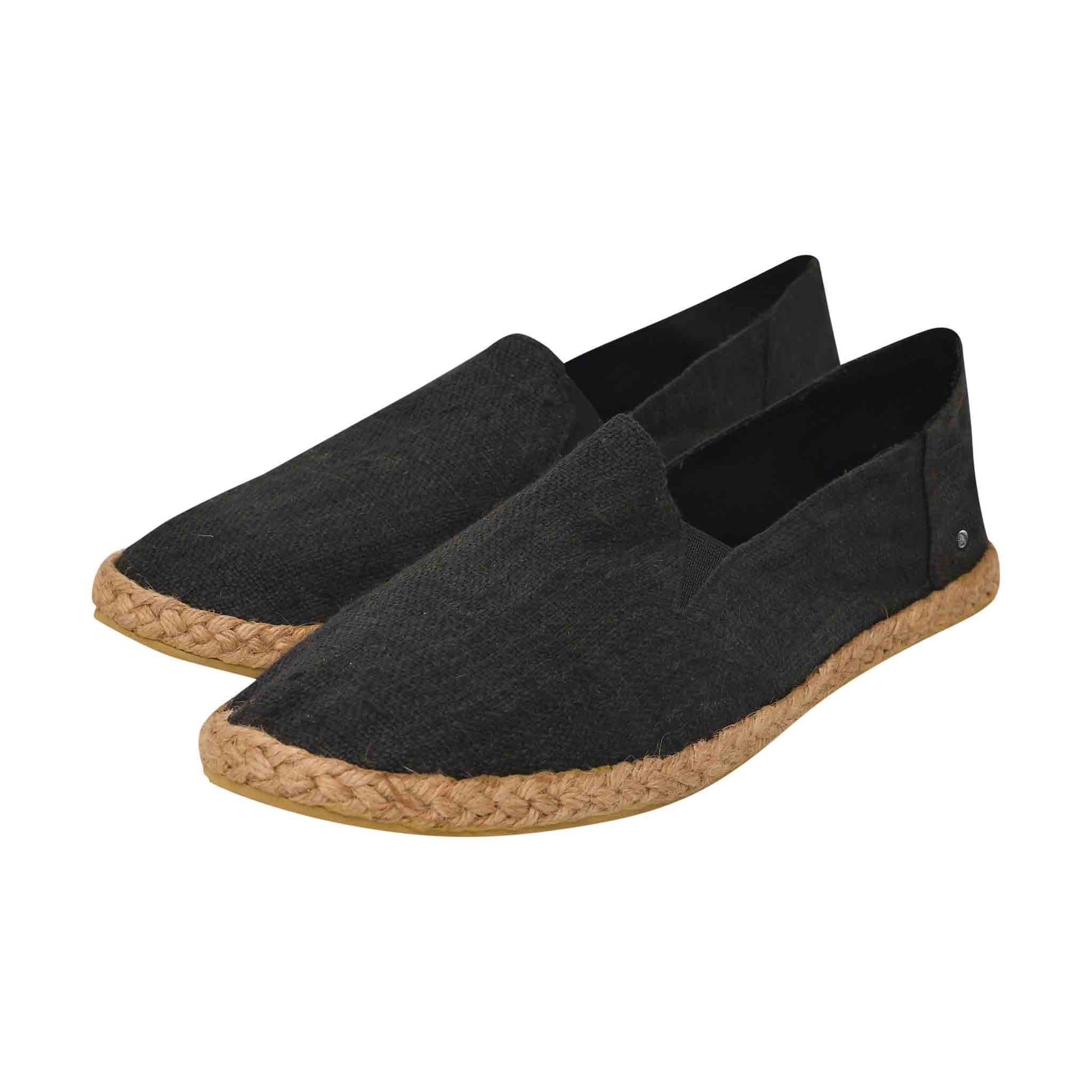 Hanf Schuhe Bequem Schwarz