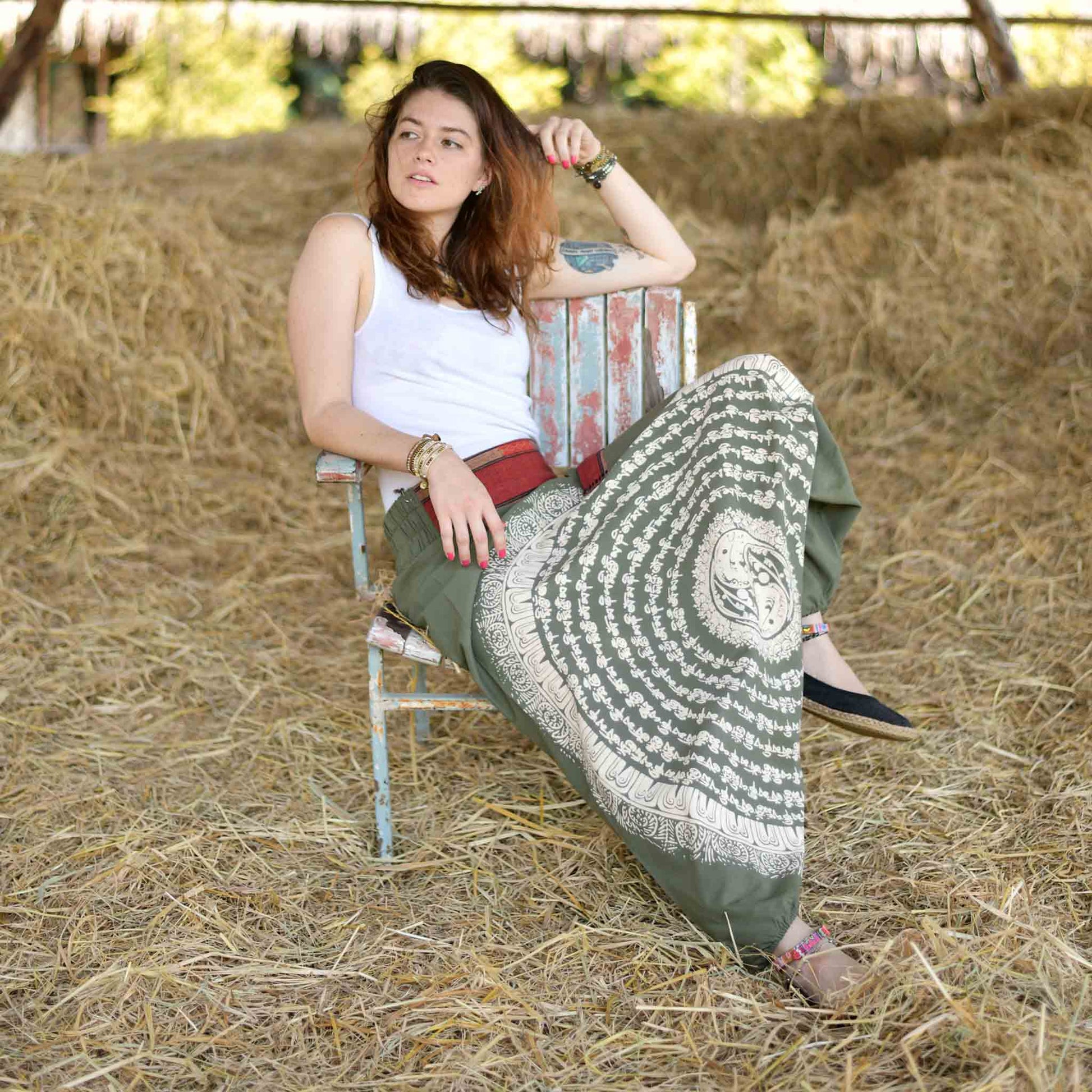 model-sm Aladinhose Nirvana Grün
