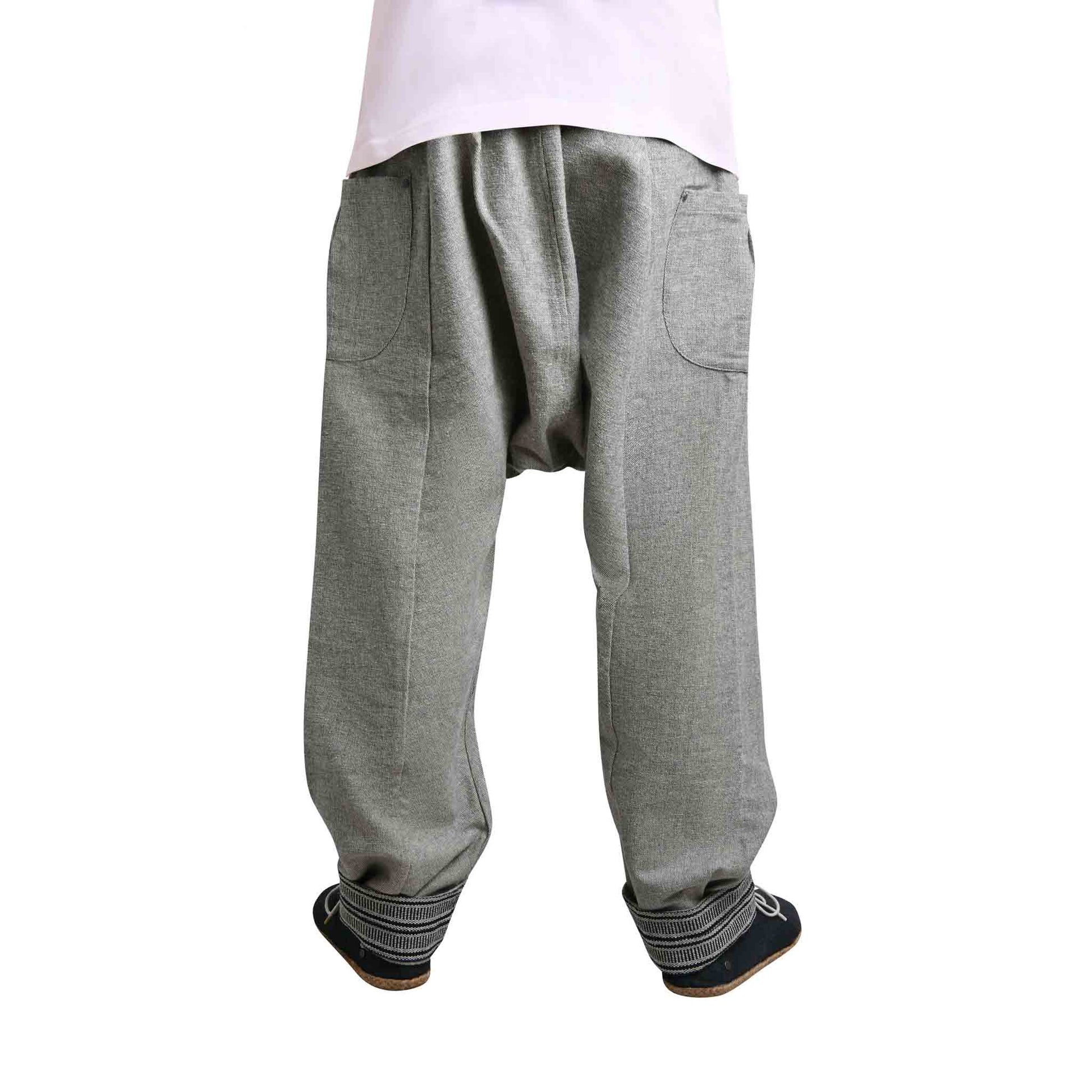 Haremshose Herren warm Wintertanz Grau