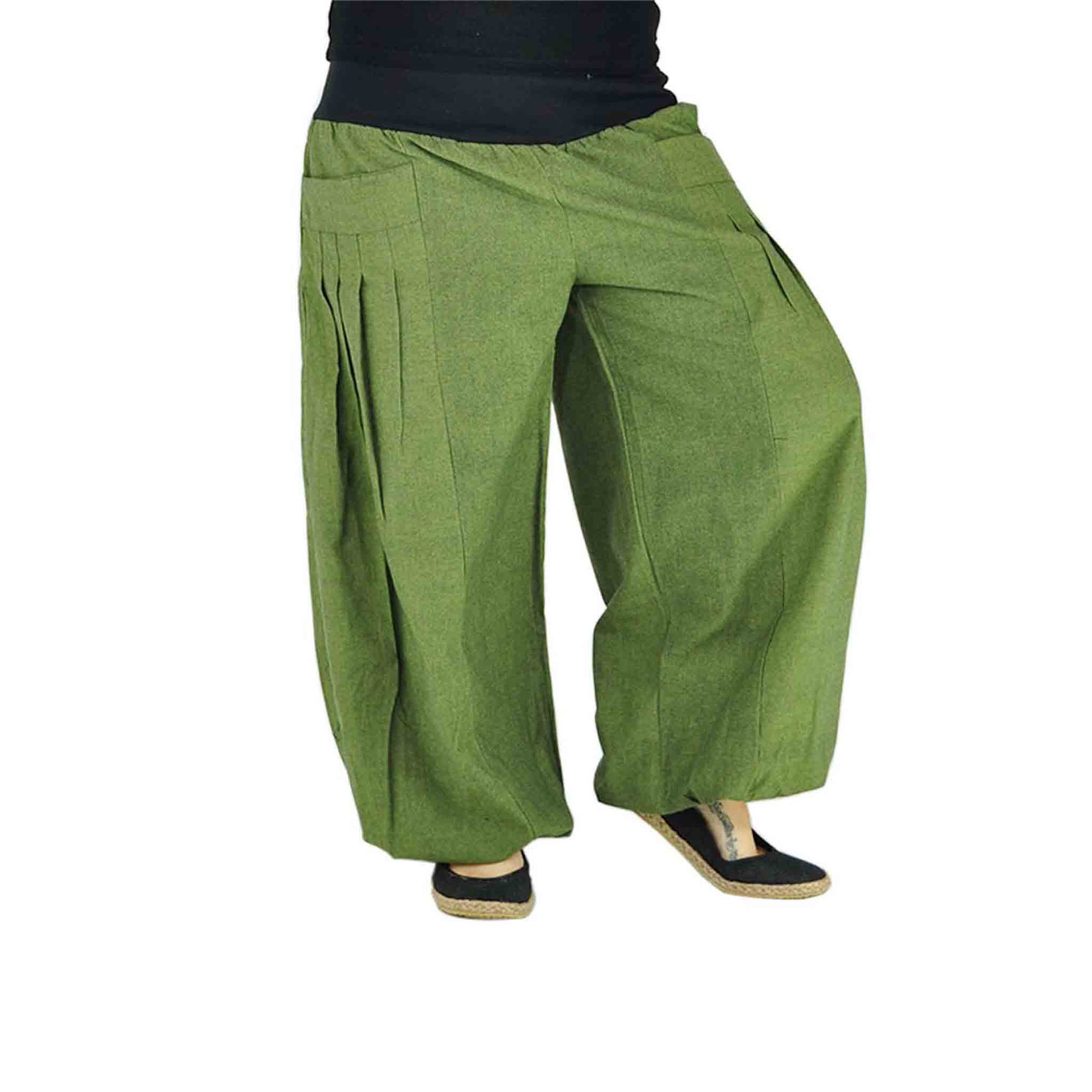 Yogahose und Haremshose Damen Yogazeit Grün