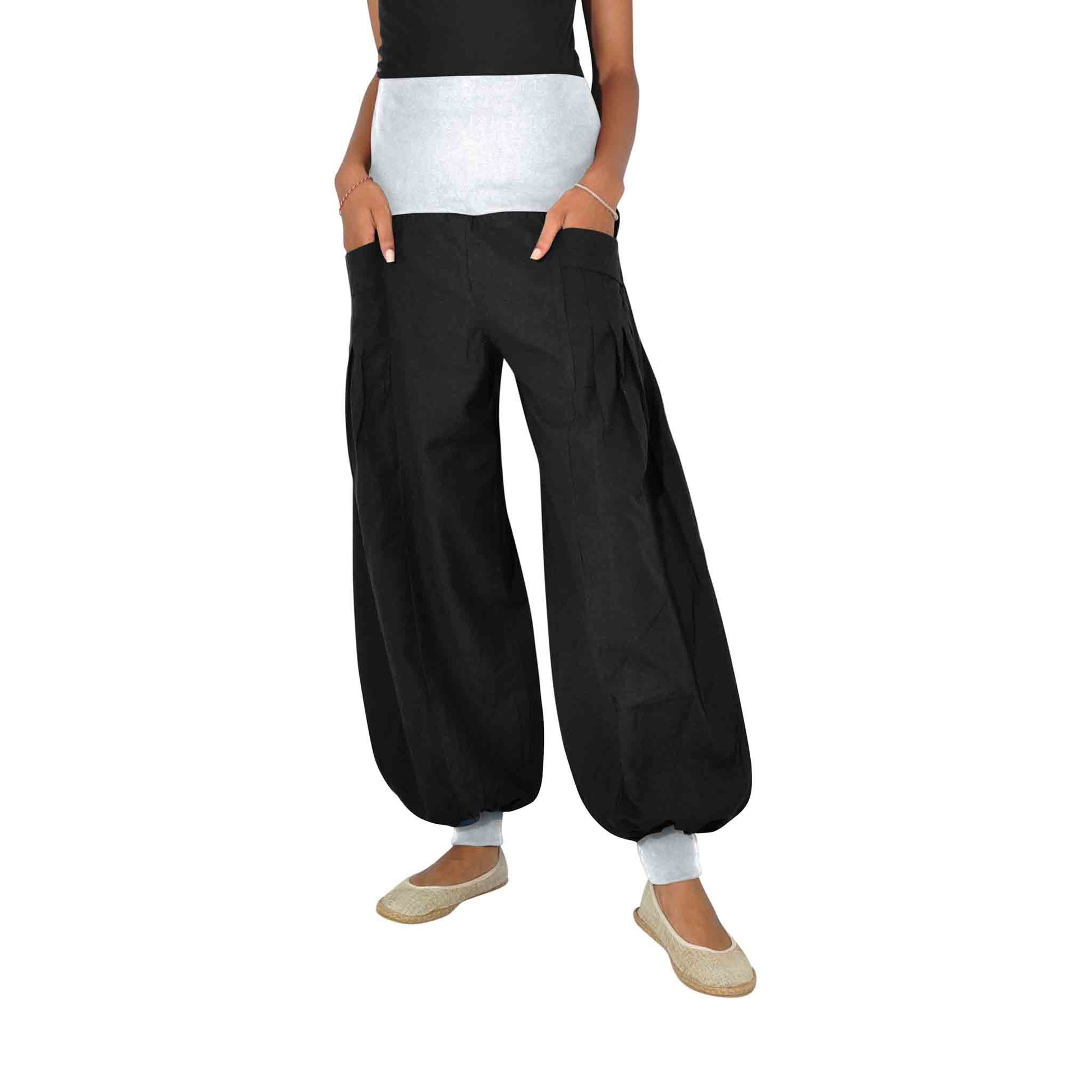 Yogahose und Haremshose Damen Yogazeit Schwarz