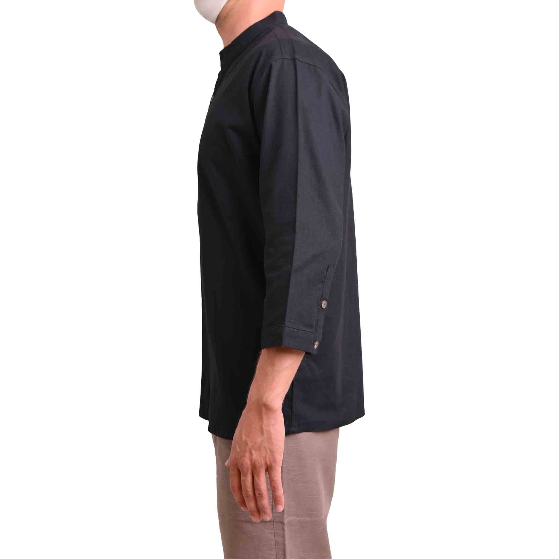 Hippie Hemd Sonnenseite Schwarz