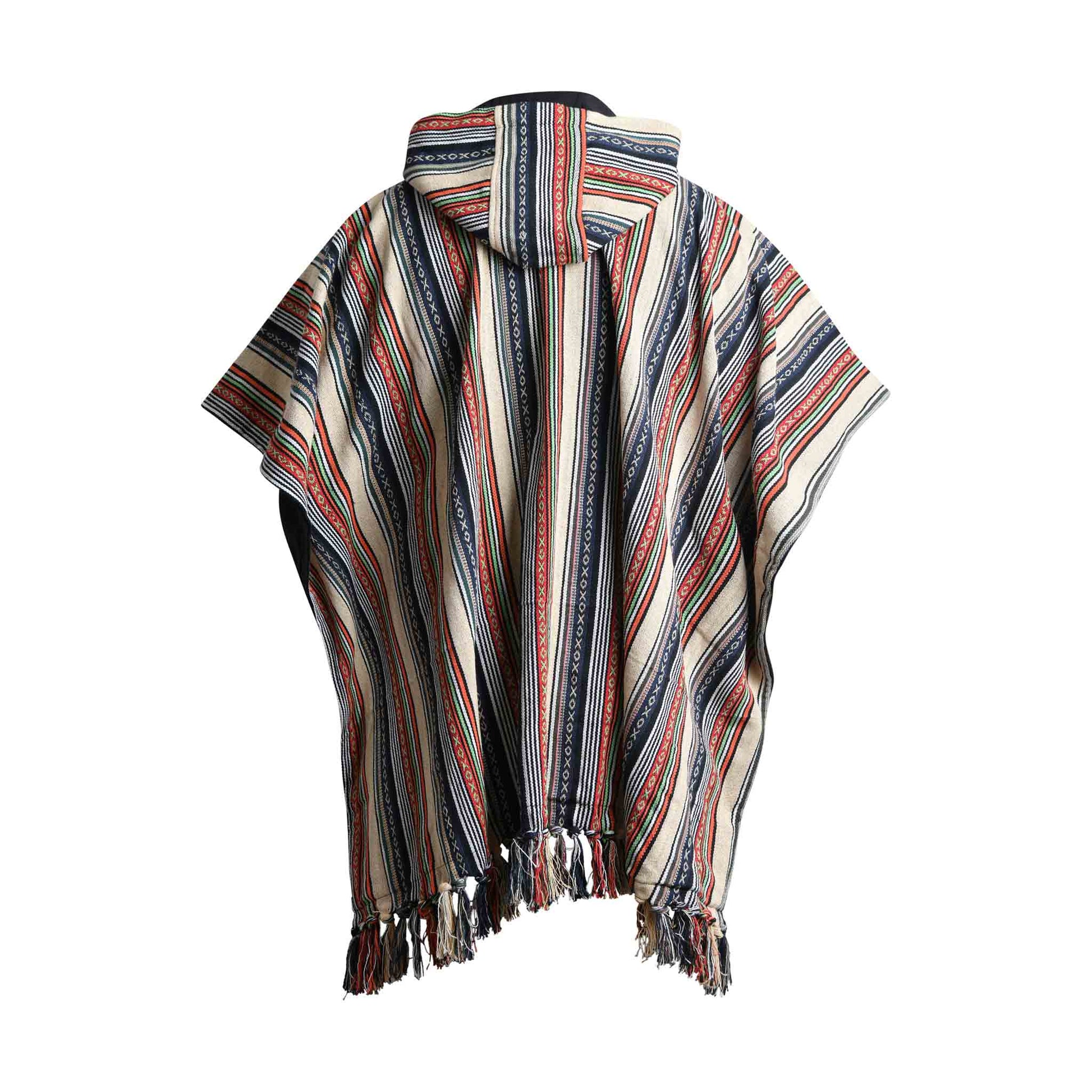 Hippie Wendeponcho Arriba Mehrfarbig