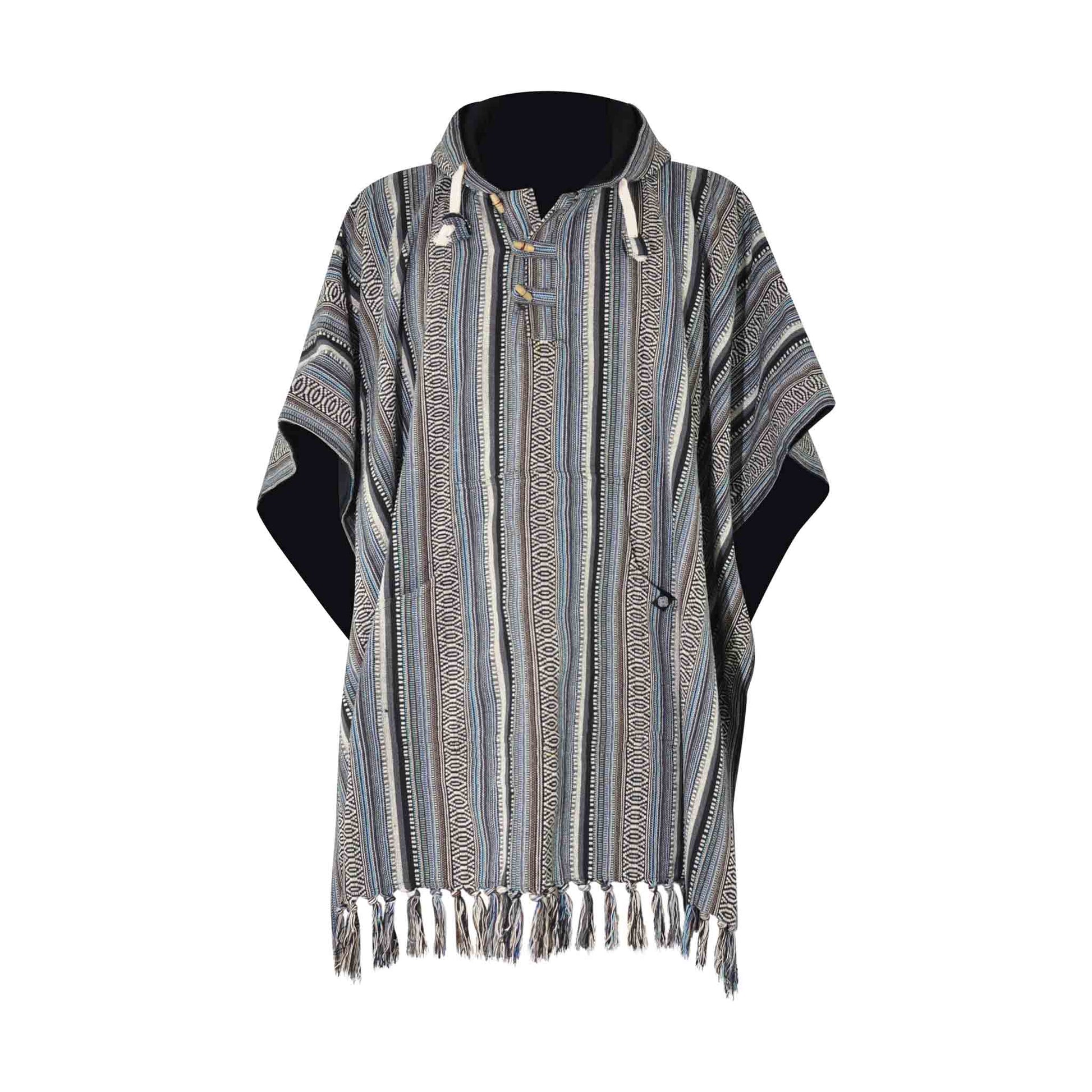 Hippie Wendeponcho Arriba Blau