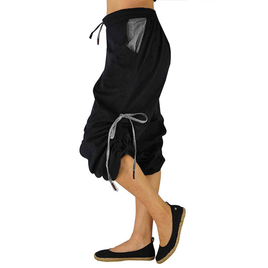 Kurze Haremshose und Pluderhose Praktisch Schwarz