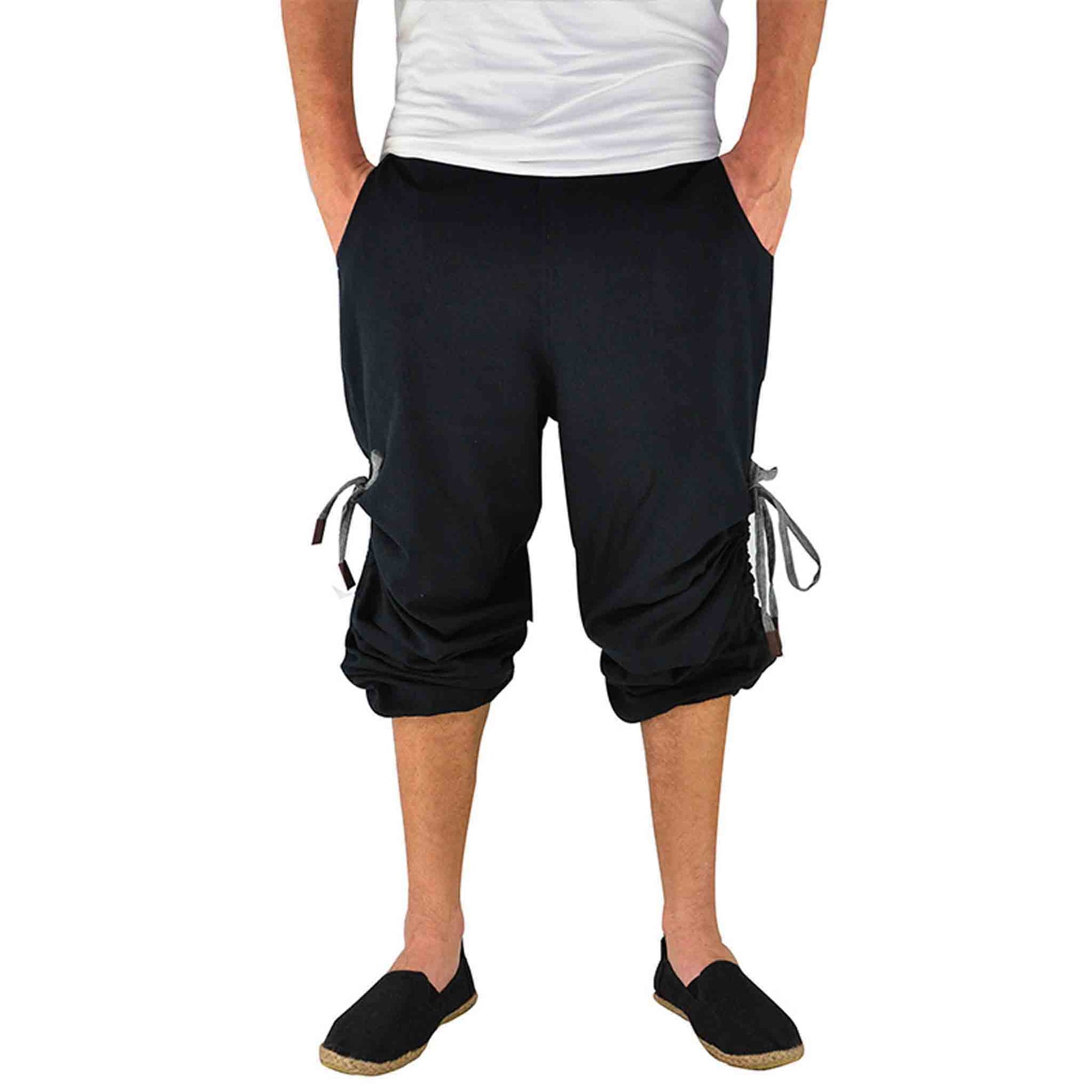 Kurze Haremshose und Pluderhose Praktisch Schwarz
