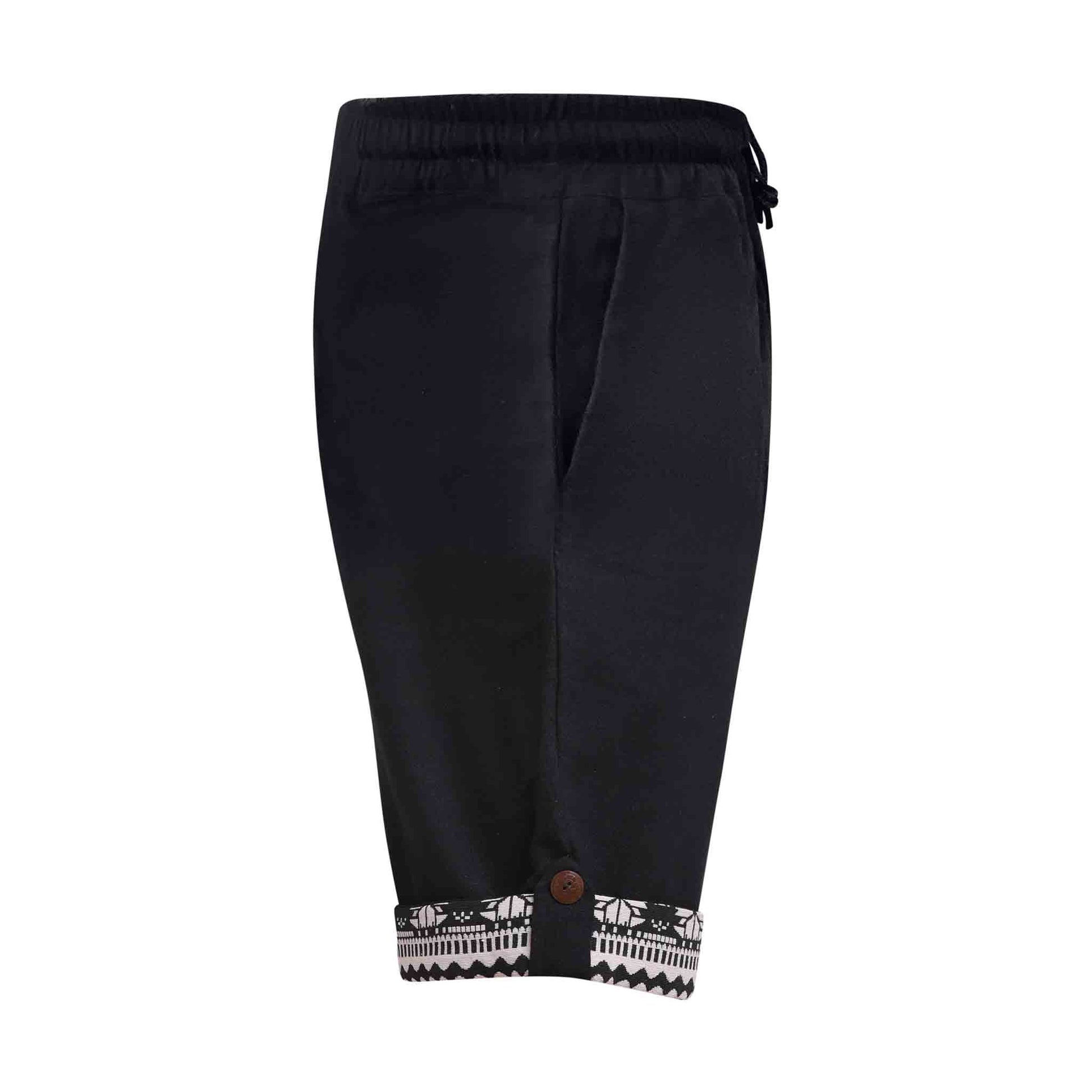 Boho Shorts Sommerglück Schwarz