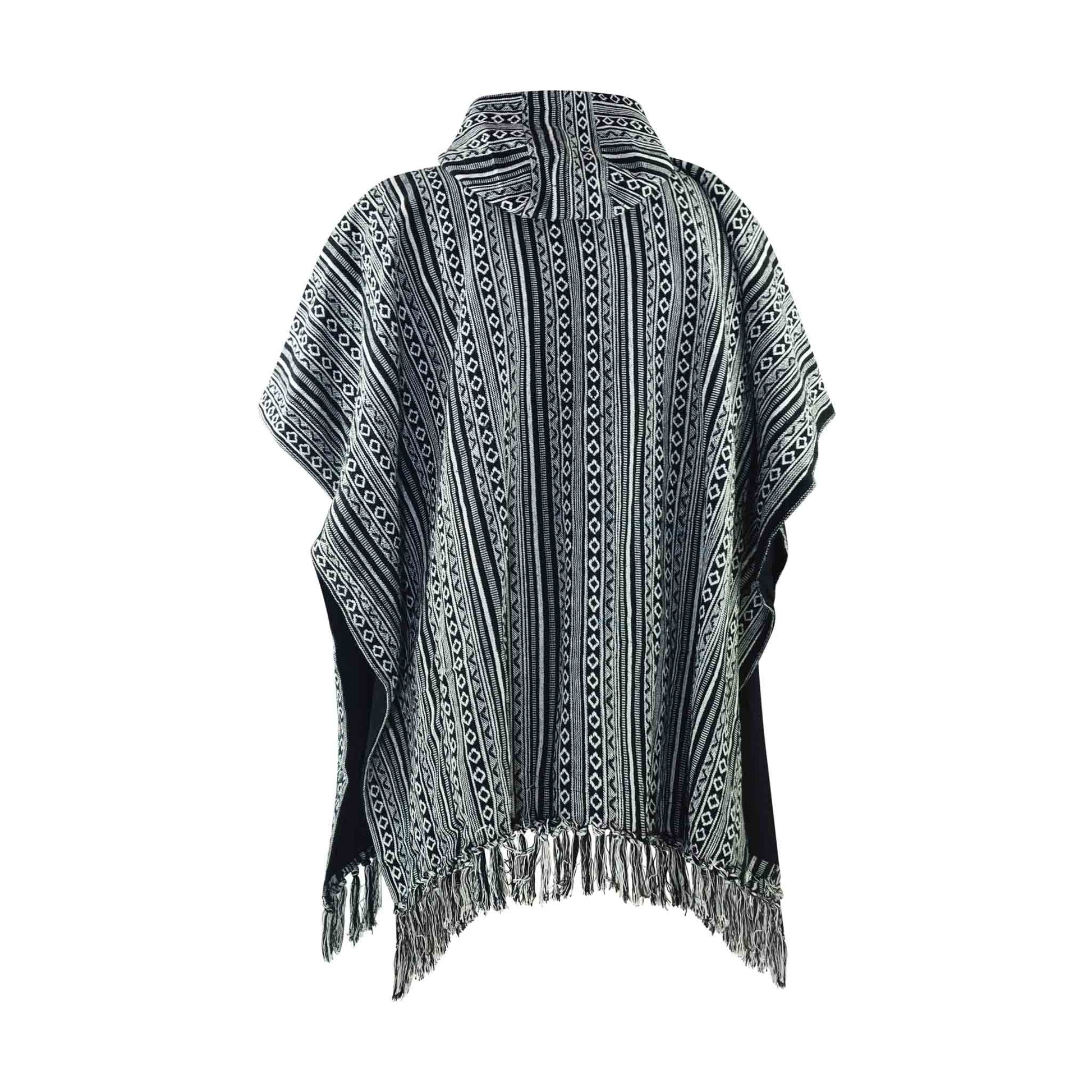 Hippie Wendeponcho Arriba Schwarz