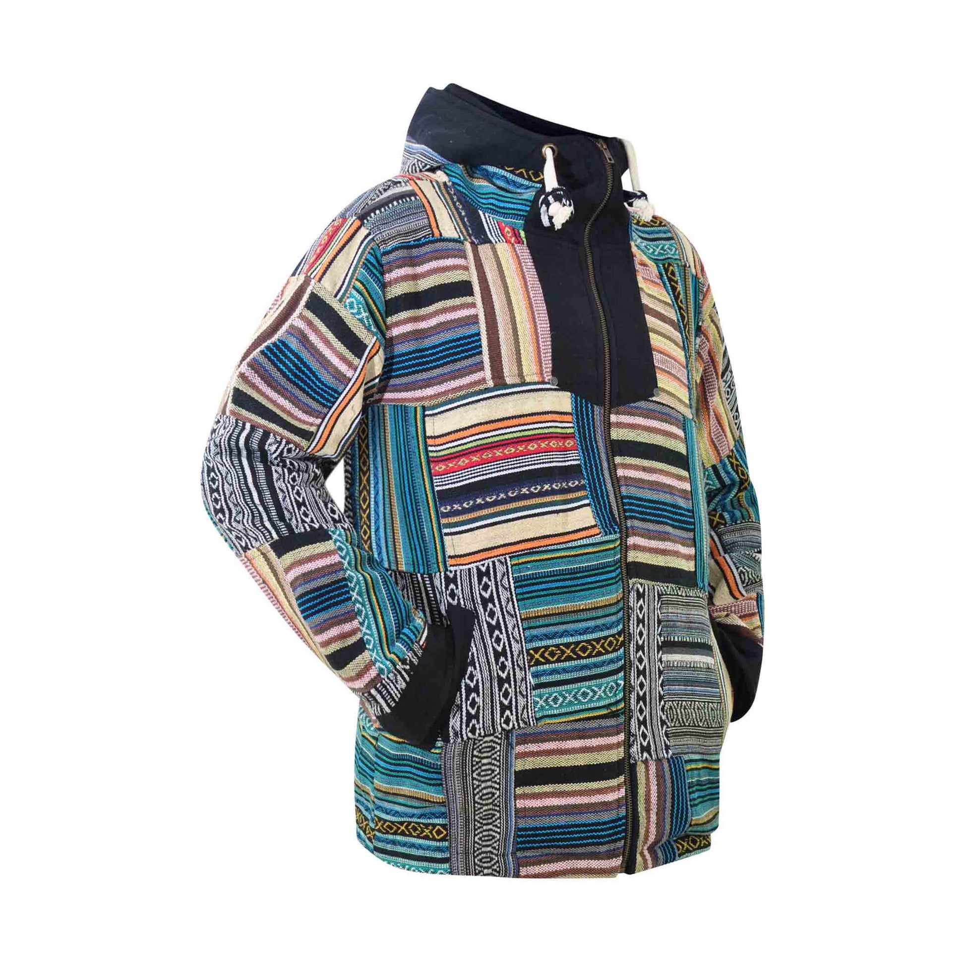 Patchwork Baja Jacke Haarlem im Hippie Style