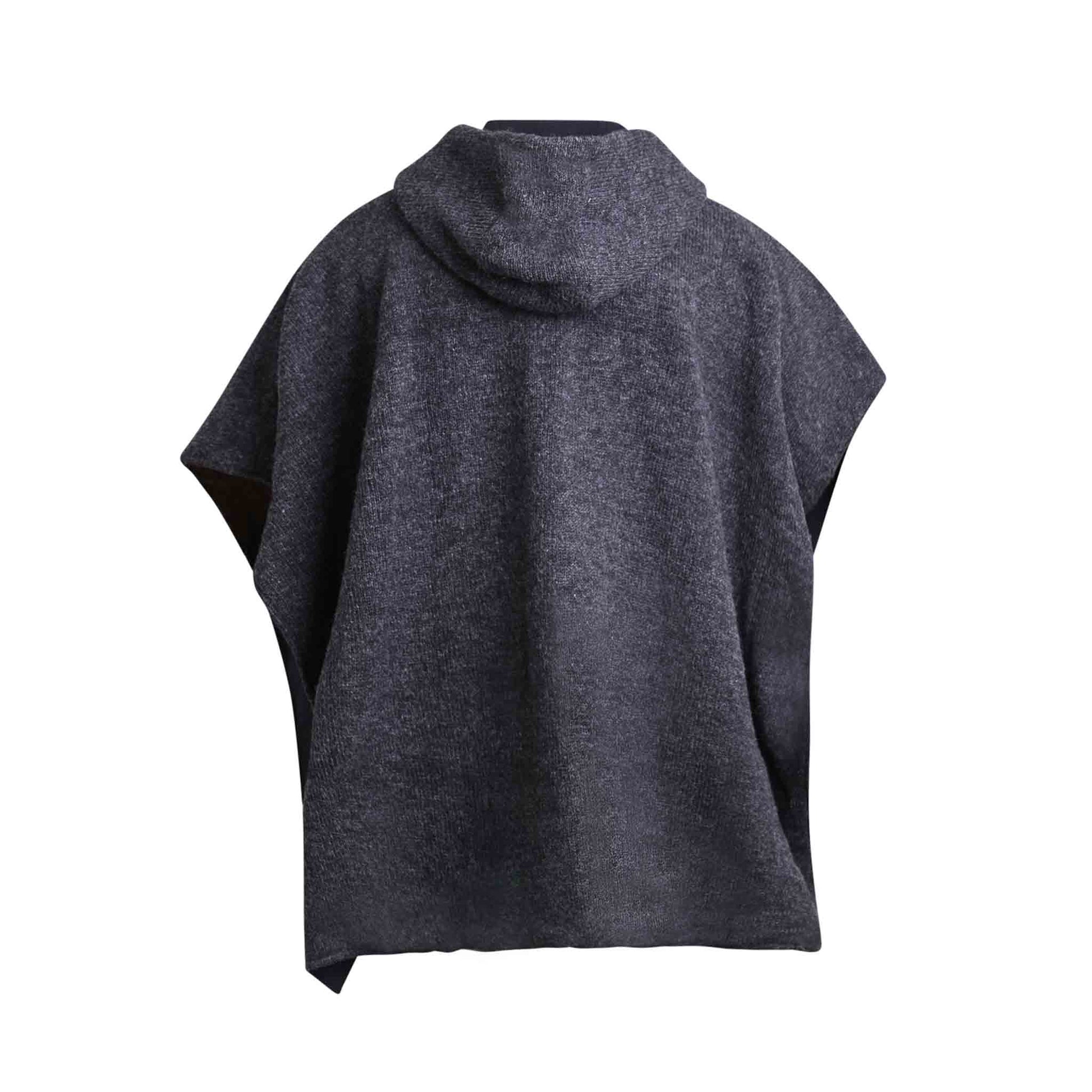 Winter Wollponcho Arriba Schwarz