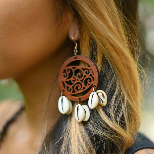 Wooden earrings Wunderbar